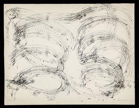 YASUO SUMI (1925 - 2015) Senza titolo, 1958 inchiostro su carta, cm 31,7x41,2...