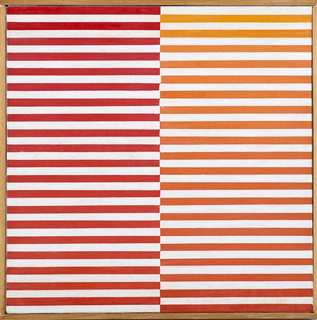DADAMAINO (1930 - 2004) La ricerca del colore - arancio su bianco, fine anni...