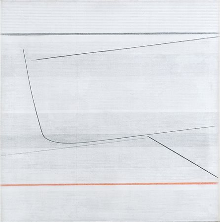 BICE LAZZARI (1900 - 1981) Misure, 1966 tempera su tela, cm 75x75 Firmato,...