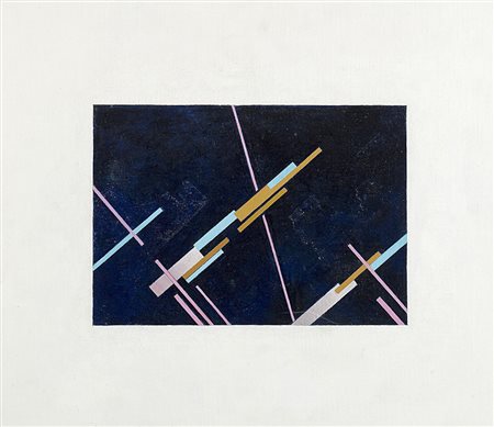 CARLA BADIALI (1907 - 1992) Composizione 53, 1953 olio su cartone telato, cm...