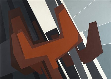 GUALTIERO NATIVI (1921 - 1999) Schema Assiomatico, 1964 tempera su tavola, cm...