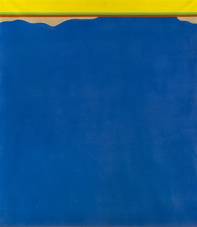 CHIN HSIAO (shangai 1935) Rottura 10, 1974 acrilico su tela, cm 80x70...