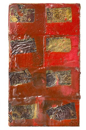 REMO BIANCO (1922 - 1988) Tableau doré,1961 tecnica mista su compensato, cm...