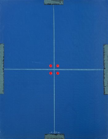 HO-KAN (1932) Senza titolo, 1978 olio su tela, cm 50x40 Firmato e datato in...