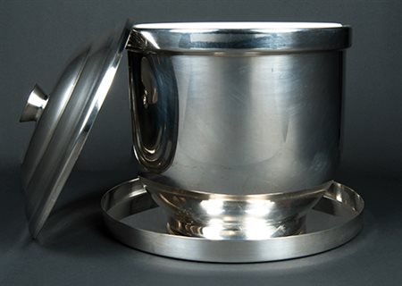 Calegaro, Padova Pietanziera termostatica, metà del XX secolo Silverplated,...