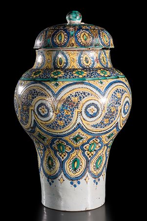 Fes, XIX secolo Potiche Ceramica 52x29 cm Ringraziamo il Prof. Sergio...