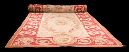 Produzione europea Passatoia tipo Aubusson, XX secolo Lana 1280x138 cm...