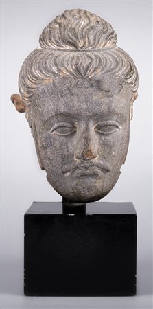 Pakistan, Arte del Gandhara, II-III secolo d. C. Testa di Buddha Maytreya...