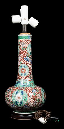 Cina. Forni di Jingdezhen Vaso a collo lungo, regno di Kangxi (1662-1722)...