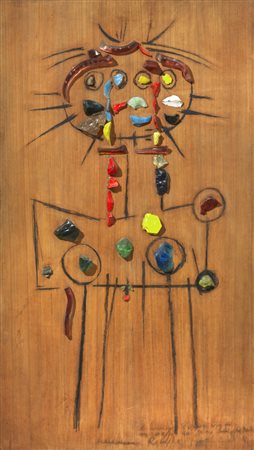 Lucio Fontana e Roberto Crippa OMAGGIO AI CONIUGI EDITORI GIANI inchiostro e...