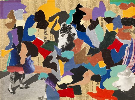 Ernst Van Leyden SENZA TITOLO collage e fotografie applicate su faesite, cm...