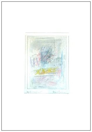 RICCARDO GUARNERI 1933 Superficie grafica 1965 Grafite e pastelli colorati su...