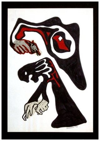 LUCIANO BARTOLINI 1948 - 1994 Senza titolo 1972 Pennarello e collage su...