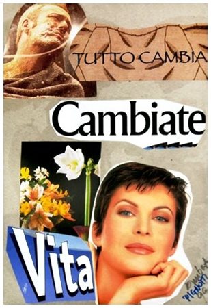 LAMBERTO PIGNOTTI 1926 Tutto cambia 1999 Collage su cartoncino 33 x 23. Firma...