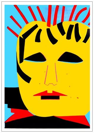 INNOCENTE 1948 Autoritratto con mosca al naso 1981 Olio e colori tipografici...