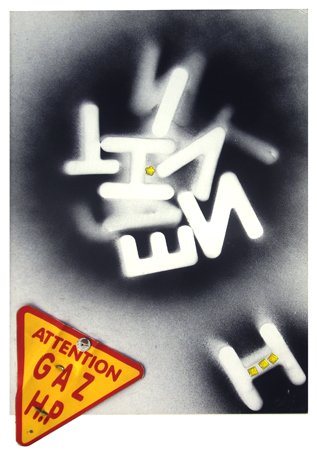 JULIEN BLAINE 1942 Senza titolo 2007 Pittura e applicazioni su cartone 35 x...