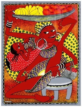 MAURUS M. MALIKITA 1964 Senza titolo 2002 Olio su tela 78,5 x 58. Firma in b....