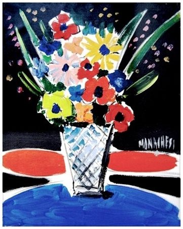 SANTE MONACHESI a firma di RECUPERO CREDITI Senza titolo Olio su tela 60 x...