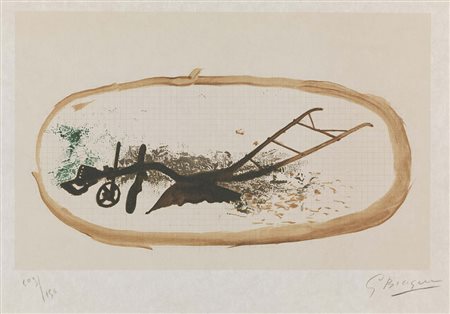 Georges Braque Argenteuil 1882 - Parigi 1963 La charrue, 1960 Litografia a...
