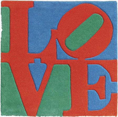 Robert Indiana New Castle 1928 Classic Love, 2007 Tappeto, multiplo, es....