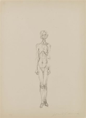 Alberto Giacometti Stampa 1901 - Coira 1966 Nu debout II, 1961 Litografia,...