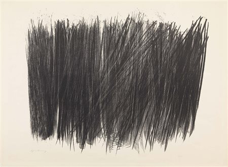 Hans Hartung Lipsia 1904 - Antibes 1989 L 103, 1963 Litografia, es. 4/75, cm....