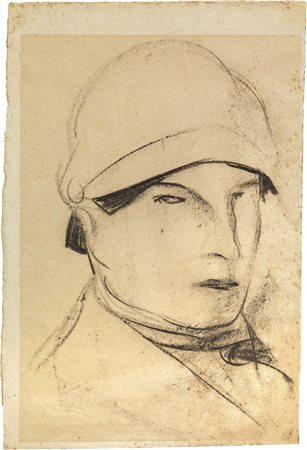 Lorenzo Viani Viareggio (Lu) 1882 - Ostia (Roma) 1936 Soldato Carboncino su...