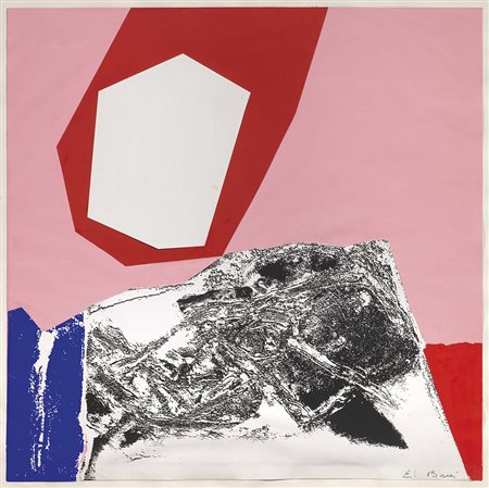 Edmondo Bacci Venezia 1913 - 1978 Senza titolo, 1971 ca. Tempera e collage su...