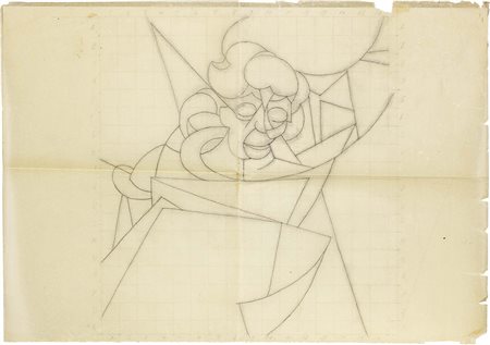 Ivo Pannaggi Macerata 1901 - 1981 Studio per «Min mors hode» (La Madre)...