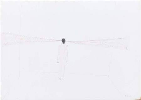 Eliseo Mattiacci Cagli (PU) 1940 Senza titolo, 1973 Tecnica mista su carta,...