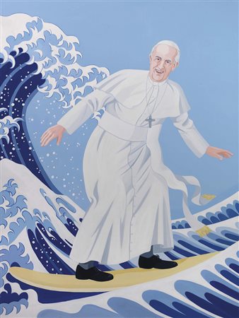 Giuseppe Veneziano Mazzarino (Cl) 1971 Mare nostrum, 2016 Acrilico su tela,...