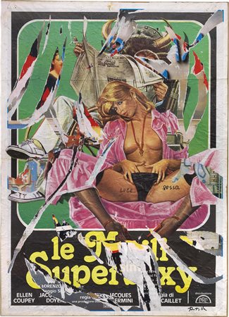 Mimmo Rotella Catanzaro 1918 - Milano 2006 Luce rossa, 2002 Décollage su...