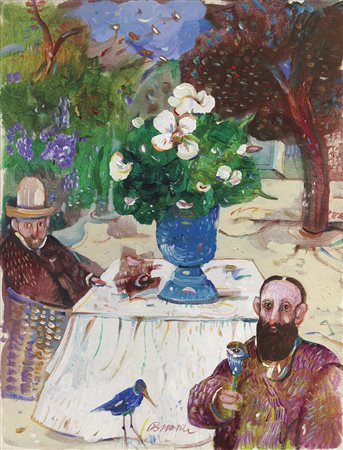 Antonio Possenti Lucca 1933 - 2016 Senza titolo, 1993 Olio su cartone telato,...