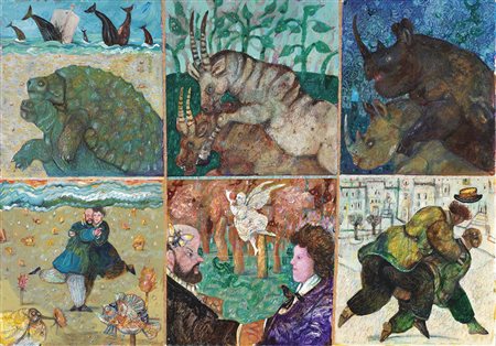 Antonio Possenti Lucca 1933 - 2016 Les anciens animaux saillissarent même en...