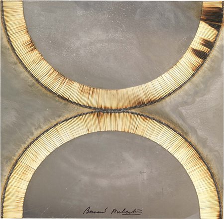 Bernard Aubertin Fontenay-aux-Roses 1934 Dessin de feu sur aluminium...