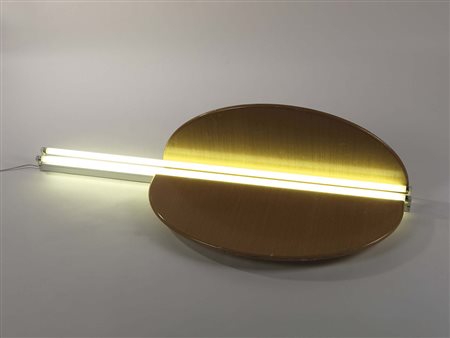 Graham Hudson Sussex 1977 Landscape, 2007 Legno e neon, cm. 105x150x65...