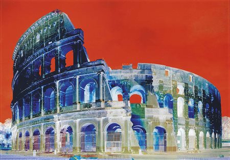 Graziano Villa Genova 1951 Red Colosseum N. 1, 2018 Stampa a getto...