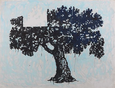 Mario Schifano Homs 1934 - Roma 1998 Senza titolo, 1967-69 Smalto su tela,...