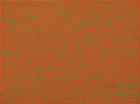 Carla Accardi Trapani 1924 - Roma 2014 Rossoverde, 1966 Tempera alla caseina...