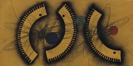 Roberto Crippa Milano 1921 - Bresso (Mi) 1972 Senza titolo, 1951 Olio su...