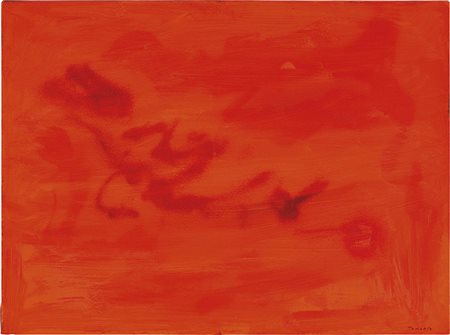 Giulio Turcato Mantova 1912 - Roma 1995 Cangiante rosso Olio e tecnica mista...