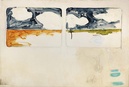 Mario Schifano Homs 1934 - Roma 1998 Senza titolo, 1979-81 Smalto su tela,...