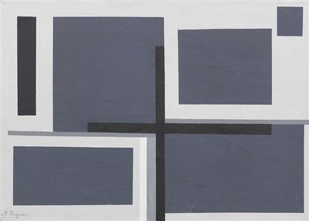 Mauro Reggiani Nonantola (Mo) 1897 - Milano 1980 Sinfonia in grigio, 1965...