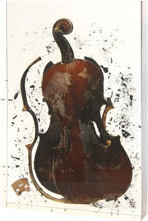 Arman Nizza 1928 - 2005 Senza titolo, (1965) Inclusione di violino bruciato...