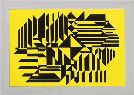 Victor Vasarely Pecs 1906 - Parigi 1997 Soska, 1959-87 Acrilico su cartone,...