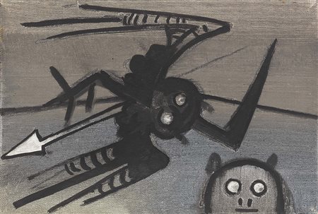 Wifredo Lam Sagua La Grande 1902 - Parigi 1982 Senza titolo, 1973 Olio su...