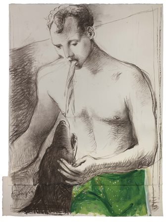 Lino Frongia Montecchio Emilia (RE) 1958 Senza titolo Tecnica mista su carta,...