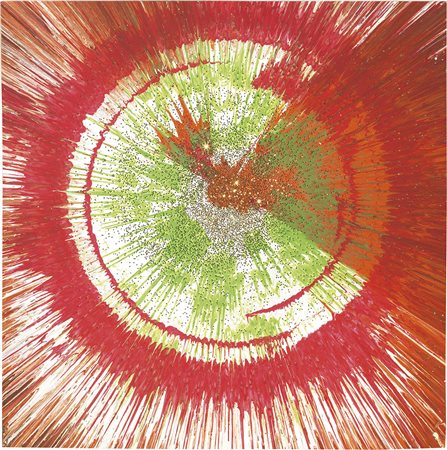 Damien Hirst Bristol 1965 Spin Painting, 2005 Acrilico e lustrini su carta,...