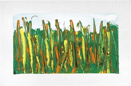 Mario Schifano Homs 1934 - Roma 1998 Senza titolo, 1990 Smalto su tela, cm....