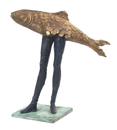 Aldo Mondino Torino 1939 - 2005 Opérà, 1998 Scultura in bronzo, es. 4/9, cm....